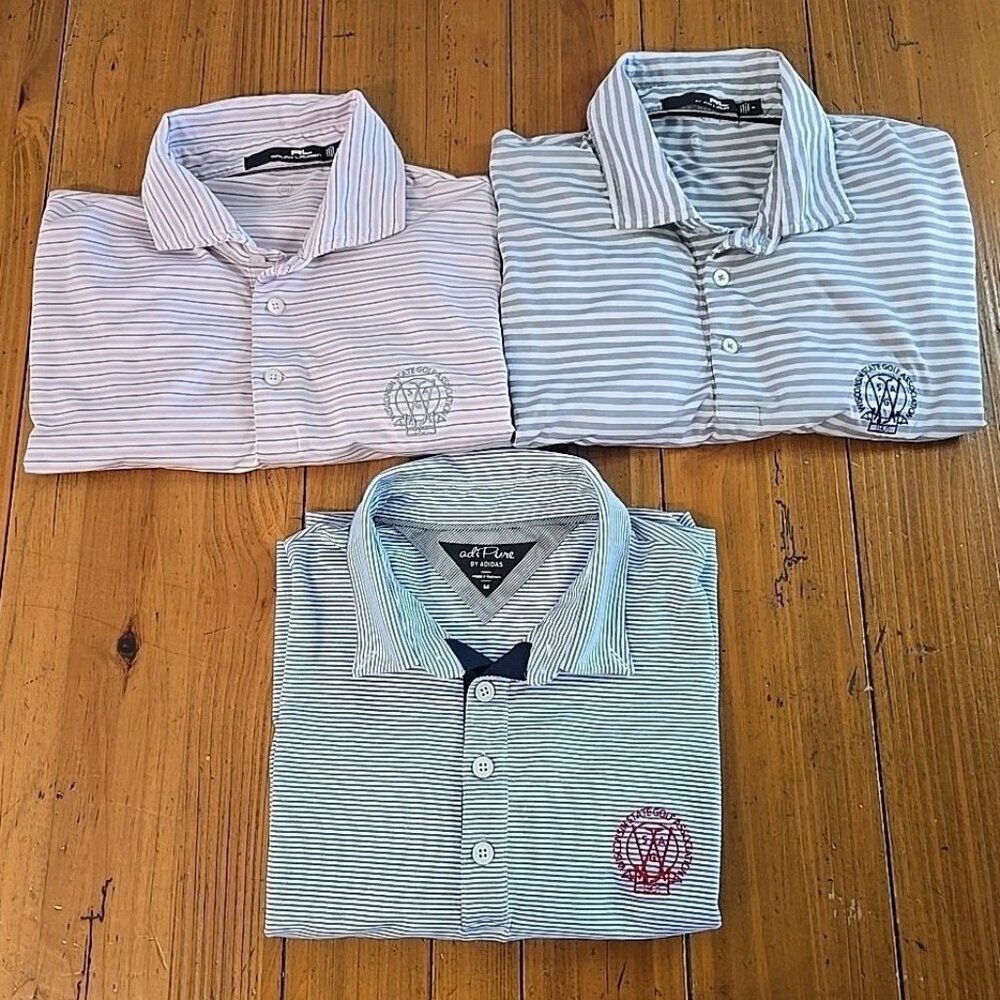 mens ralph lauren RLX polo golf shirt medium Mixed Lot Of 3